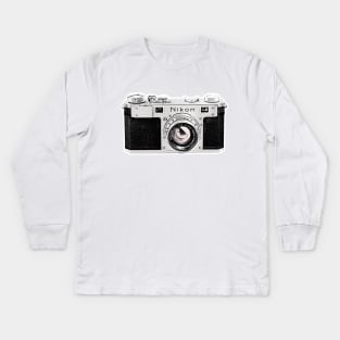 Nikon 1  / Camera Geek Gift Design Kids Long Sleeve T-Shirt